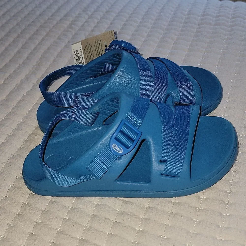 New Chaco Chillos Light Blue Adjustable Strap Performance Sport Sandals Size 2